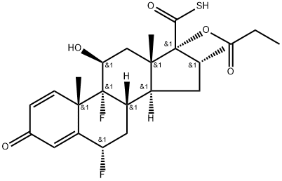氟替卡松丙酸酯中间体 E 结构式