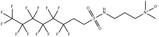 N-[3-(dimethylamino)propyl]-3,3,4,4,5,5,6,6,7,7,8,8,8-tridecafluorooctanesulphonamide N-oxide 结构式
