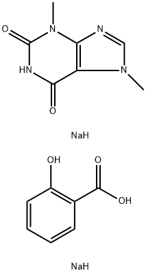 可可碱水杨酸钠 结构式