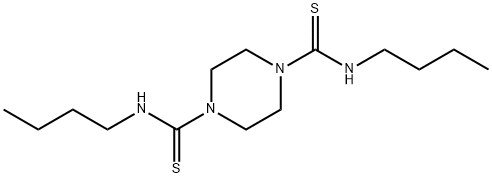 N,N'-dibutylpiperazine-1,4-dithiocarboxamide 结构式