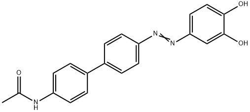 N-[4'-[(3,4-Dihydroxyphenyl)azo][1,1'-biphenyl]-4-yl]acetamide 结构式