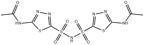 N，N'-[亚氨基双（磺酰基-1,3,4-噻二唑-5,2-二基）]双乙酰胺 结构式