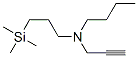 N-(2-Propynyl)-N-(3-trimethylsilylpropyl)-1-butanamine 结构式