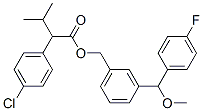 (3-((4-Fluorophenyl)methoxymethyl)phenyl)methyl 4-Chloro-alpha-(1-meth ylethyl)benzeneacetate 结构式