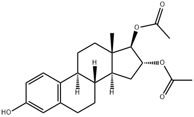 雌三醇 16,17-二乙酸酯 结构式