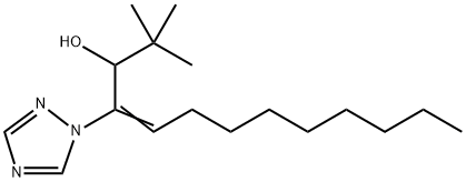 1H-1,2,4-Triazole-1-ethanol, .alpha.-(1,1-dimethylethyl)-.beta.-nonylidene- 结构式