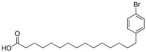 15-(4-bromophenyl)pentadecanoic acid 结构式