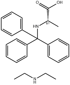 三苯甲基-L-丙氨酸二乙胺盐 结构式