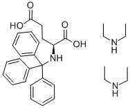 N-TRITYL-L-GLUTAMIC ACID BIS(DIETHYL AMMONIUM) SALT 结构式