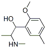 Benzenemethanol, 2-methoxy-5-methyl-alpha-[1-(methylamino)ethyl]- (9CI) 结构式