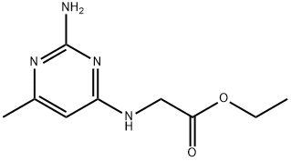 Glycine, N-(2-amino-6-methyl-4-pyrimidinyl)-, ethyl ester (9CI) 结构式