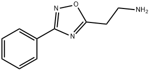 2-(3-苯基-1,2,4-噁二唑-5-基)乙胺 结构式