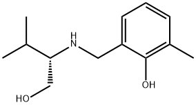 Phenol, 2-[[[(1S)-1-(hydroxymethyl)-2-methylpropyl]amino]methyl]-6-methyl- (9CI) 结构式