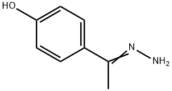 Ethanone,  1-(4-hydroxyphenyl)-,  hydrazone 结构式