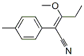 Benzeneacetonitrile, alpha-(1-methoxypropylidene)-4-methyl- (9CI) 结构式