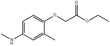 Acetic acid, [2-methyl-4-(methylamino)phenoxy]-, ethyl ester (9CI) 结构式