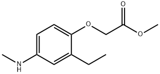 Acetic acid, [2-ethyl-4-(methylamino)phenoxy]-, methyl ester (9CI) 结构式