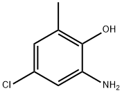 2-氨基-4-氯-6-甲基苯酚 结构式