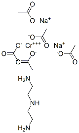 diethylenetriaminopentaacetic acid chromium disodium salt 结构式