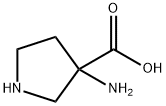 3-氨基吡咯烷-3-羧酸 结构式