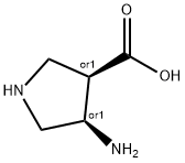 3-Pyrrolidinecarboxylicacid,4-amino-,cis-(9CI) 结构式