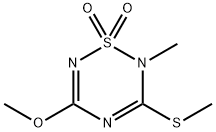 5-methoxy-2-methyl-3-methylsulfanyl-1,2,4,6-thiatriazine 1,1-dioxide 结构式