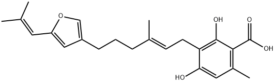 鸡冠菌酸 结构式