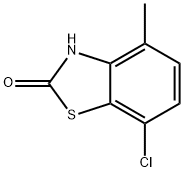 7-CHLORO-4-METHYL-2(3H)-BENZOTHIAZOLONE 结构式