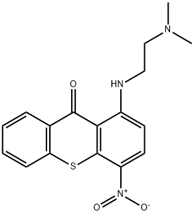 9H-Thioxanthen-9-one, 1-[[2-(dimethylamino)ethyl]amino]-4-nitro- 结构式