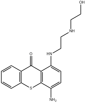 9H-Thioxanthen-9-one, 4-amino-1-[[2-[(2-hydroxyethyl)amino]ethyl]amino ]- 结构式