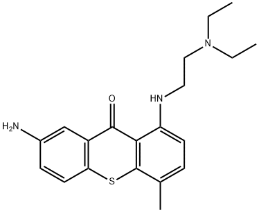 9H-Thioxanthen-9-one, 7-amino-1-[[2-(diethylamino)ethyl]amino]-4-methy l- 结构式