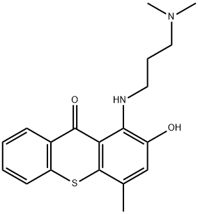 1-(3-dimethylaminopropylamino)-2-hydroxy-4-methyl-thioxanthen-9-one 结构式