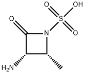 (2R,3S)-3-AMino-2-Methyl-4-oxo-1-azetidinesulfonic Acid 结构式