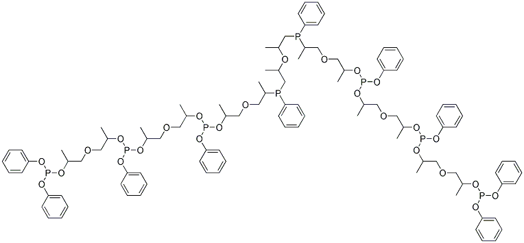 聚(二丙二醇)苯基亚磷酸酯 结构式