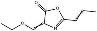 2-(1'-propenyl)-4-ethoxymethylene-5-oxazolone 结构式