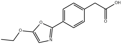 Benzeneacetic acid, 4-(5-ethoxy-2-oxazolyl)- 结构式