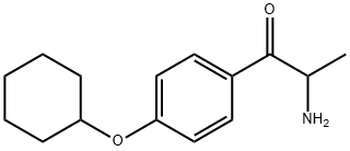 1-Propanone,  2-amino-1-[4-(cyclohexyloxy)phenyl]- 结构式