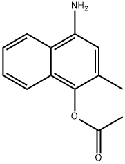 1-Naphthalenol,4-amino-2-methyl-,acetate(ester)(9CI) 结构式