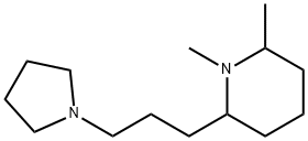 Piperidine, 1,2-dimethyl-6-[3-(1-pyrrolidinyl)propyl]- (9CI) 结构式