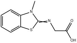 Glycine, N-(3-methyl-2(3H)-benzothiazolylidene)- (9CI) 结构式