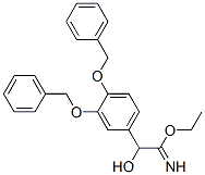 Benzeneethanimidic  acid,  -alpha--hydroxy-3,4-bis(phenylmethoxy)-,  ethyl  ester  (9CI) 结构式