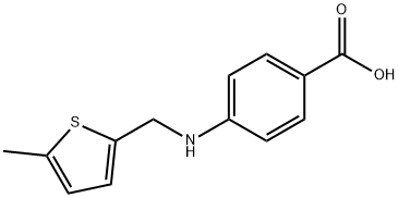 4-(((5-METHYLTHIEN-2-YL)METHYL)AMINO)BENZOIC ACID 结构式