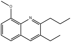 3-ETHYL-8-METHOXY-2-PROPYL-QUINOLINE 结构式