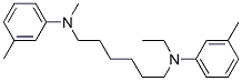 N,N'-Bis(m-methylphenyl)-N-methyl-N'-ethylhexamethylenediamine 结构式