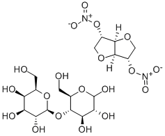 D-二硝酸异山梨醇酯-乳糖混合物 结构式