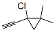 Cyclopropane, 1-chloro-1-ethynyl-2,2-dimethyl- (9CI) 结构式