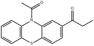 10-acetyl-2-propionyl-10H-phenothiazine 结构式