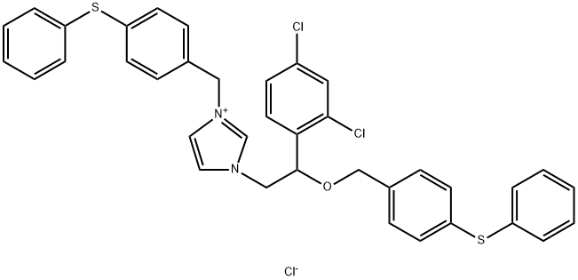 N-(4-Phenylthiobenzyl) Fenticonazole Chloride 结构式