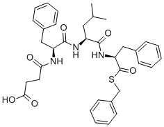 Suc-Phe-Leu-Phe-SBzl 结构式