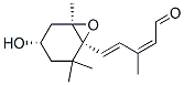 [1S-[1ALPHA(2Z,4E),4ALPHA,6ALPHA]]-5-(4-HYDROXY-2,2,6-TRIMETHYL-7-OXABICYCLO[4.1.0]HEPT-1-YL)-3-METH 结构式